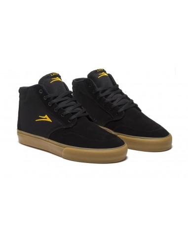 Riley 3 High - Black/Gum Suede de France