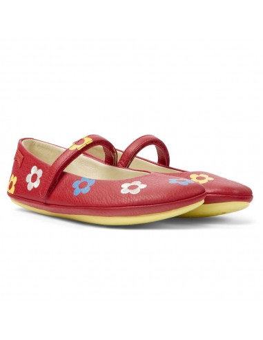 Camper Ballerines Rouge Fleuri la chaussure