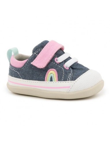 See Kai Run First Walker Stevie Chambray Pink Toutes les collections ici